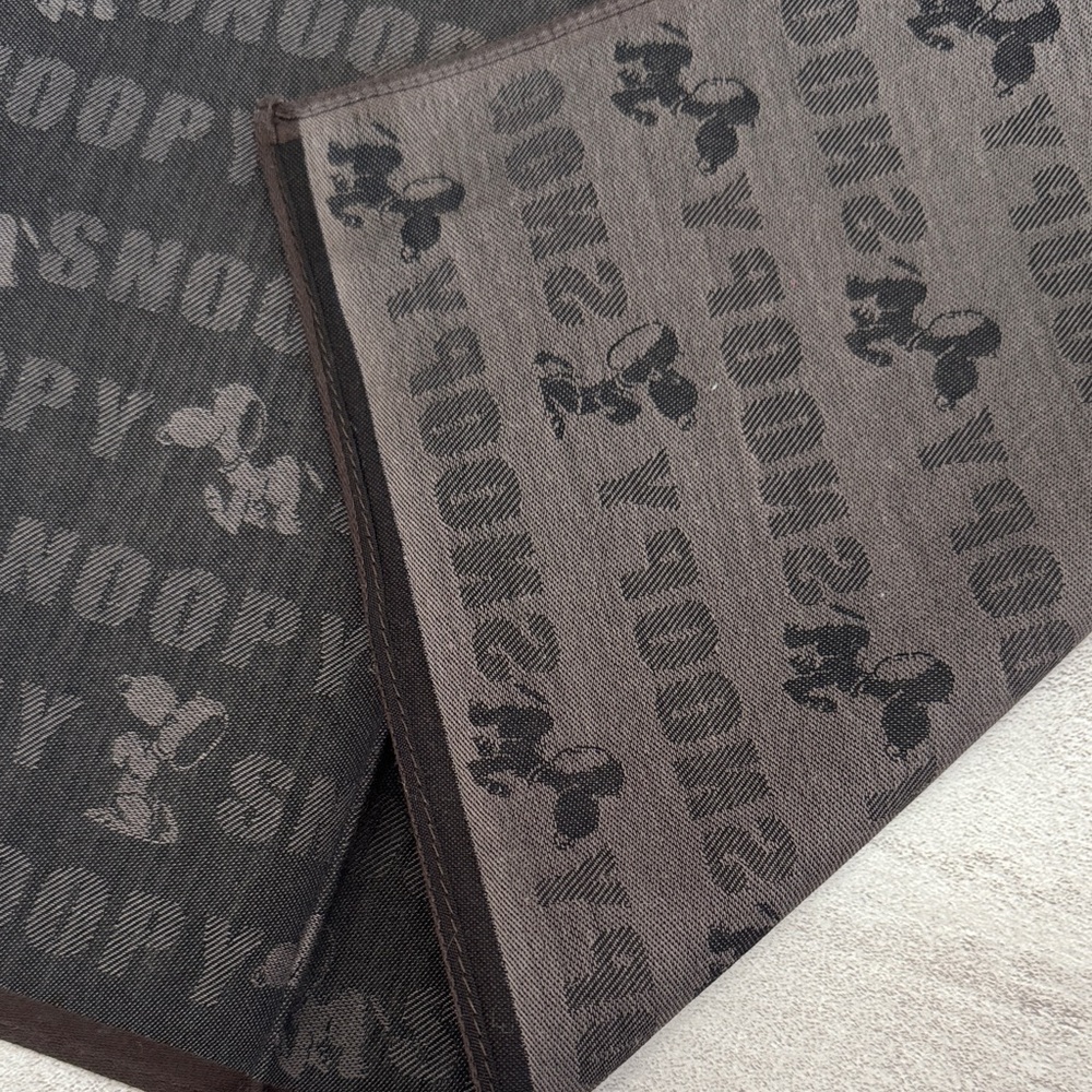 Snoopy Black and Gray Men's Handkerchief vintage cotton - Picture 5 of 5